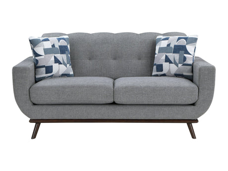 Everton Gray Loveseat - Ornate Home