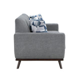 Everton Gray Loveseat - Ornate Home