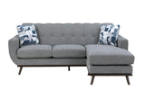 Everton Gray Reversible Sofa Chaise - Ornate Home