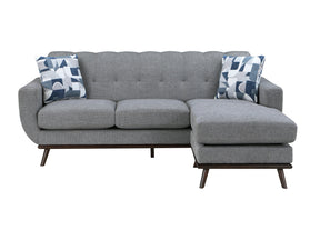 Everton Gray Reversible Sofa Chaise - Ornate Home