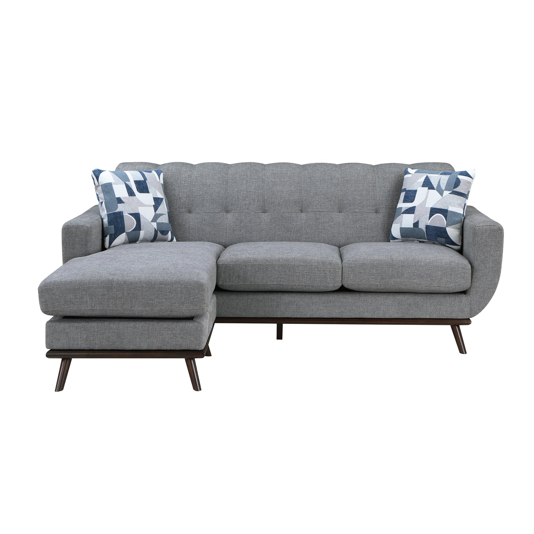 Everton Gray Reversible Sofa Chaise - Ornate Home