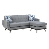 Everton Gray Reversible Sofa Chaise - Ornate Home