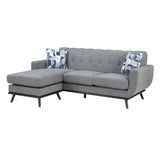 Everton Gray Reversible Sofa Chaise - Ornate Home