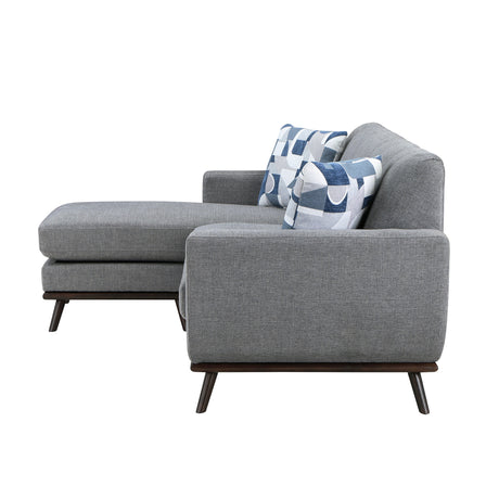 Everton Gray Reversible Sofa Chaise - Ornate Home