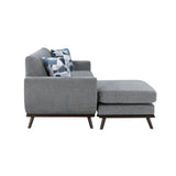 Everton Gray Reversible Sofa Chaise - Ornate Home