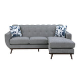 Everton Gray Reversible Sofa Chaise - Ornate Home