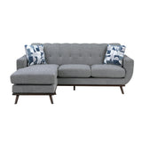 Everton Gray Reversible Sofa Chaise - Ornate Home