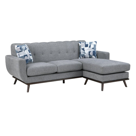 Everton Gray Reversible Sofa Chaise - Ornate Home