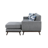 Everton Gray Reversible Sofa Chaise - Ornate Home