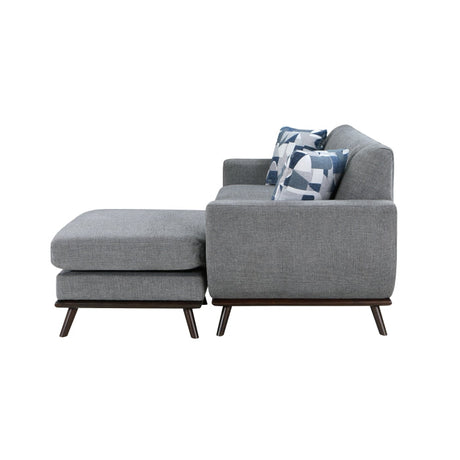 Everton Gray Reversible Sofa Chaise - Ornate Home