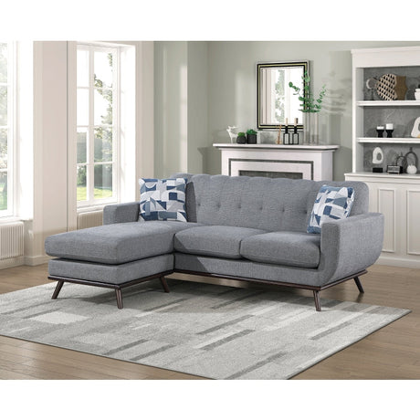 Everton Gray Reversible Sofa Chaise - Ornate Home