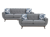 Everton Gray Sofa & Loveseat - Ornate Home