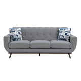 Everton Gray Sofa & Loveseat - Ornate Home