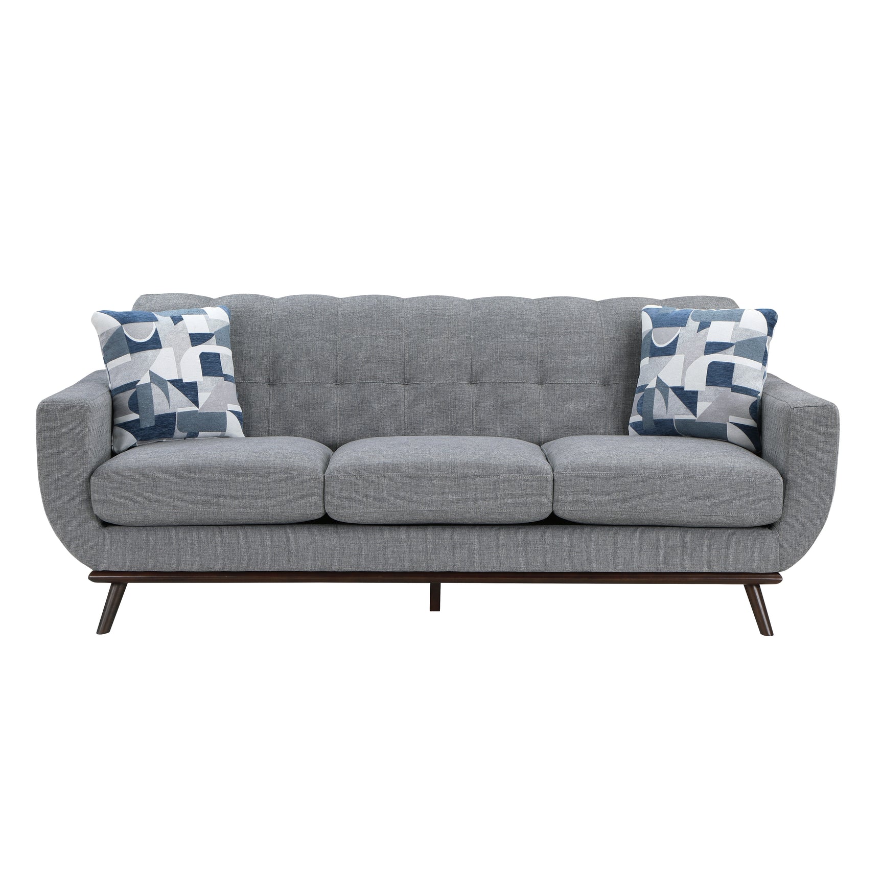 Everton Gray Sofa & Loveseat - Ornate Home
