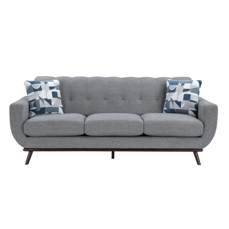 Everton Gray Sofa & Loveseat - Ornate Home