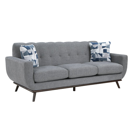 Everton Gray Sofa & Loveseat - Ornate Home