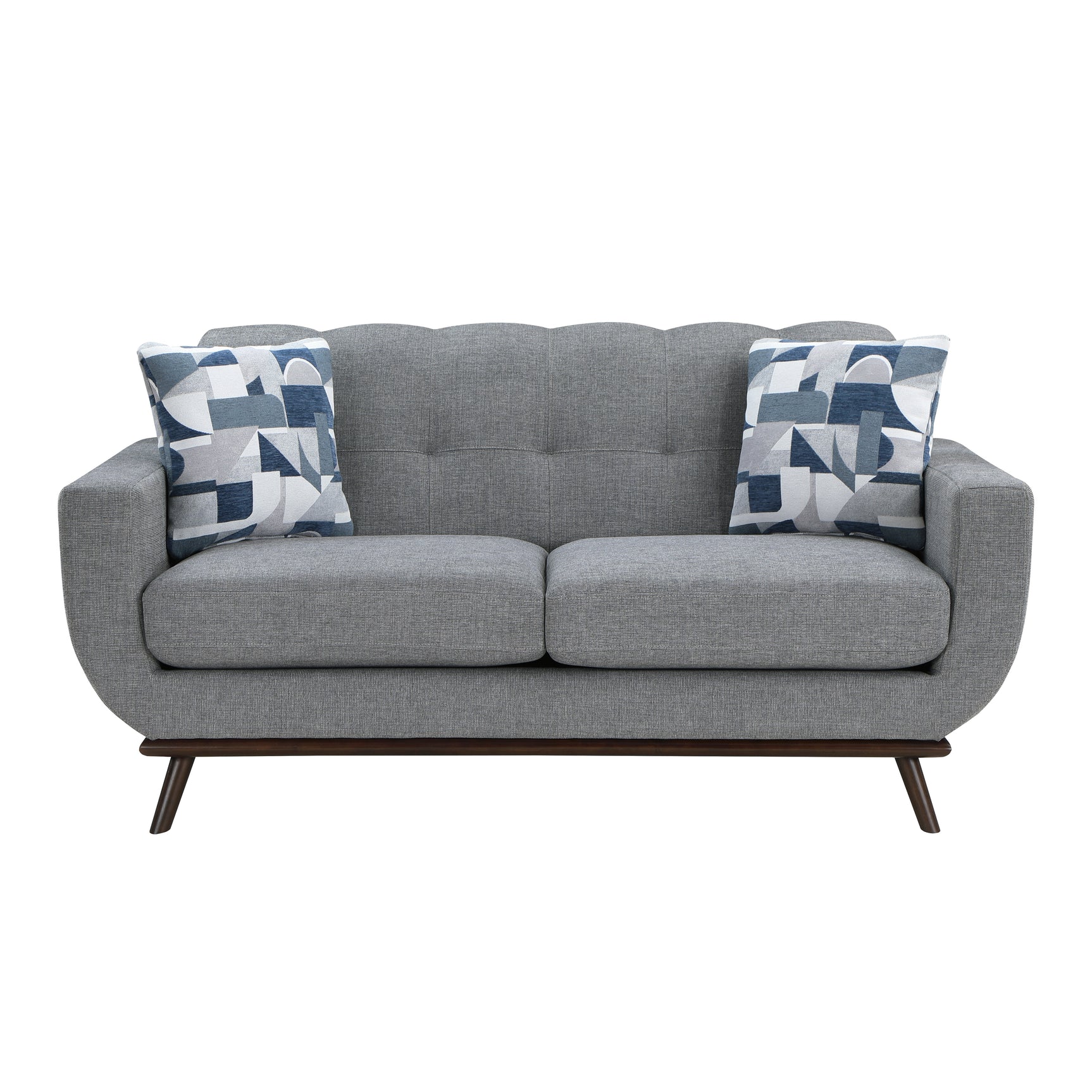 Everton Gray Sofa & Loveseat - Ornate Home