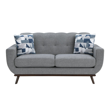 Everton Gray Sofa & Loveseat - Ornate Home