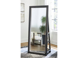 Evesen Black Floor Mirror w/ Storage (Online Special Price) - Ornate Home