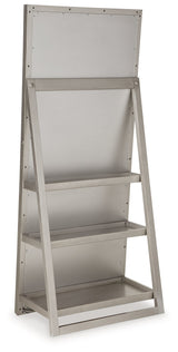 Evesen Champagne Floor Mirror w/ Storage - Ornate Home