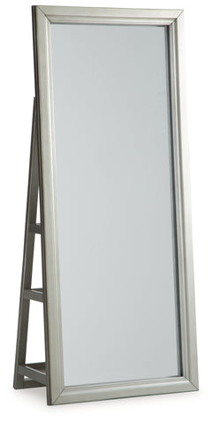 Evesen Champagne Floor Standing Mirror/Storage - Ornate Home