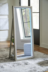 Evesen Champagne Floor Standing Mirror/Storage - Ornate Home