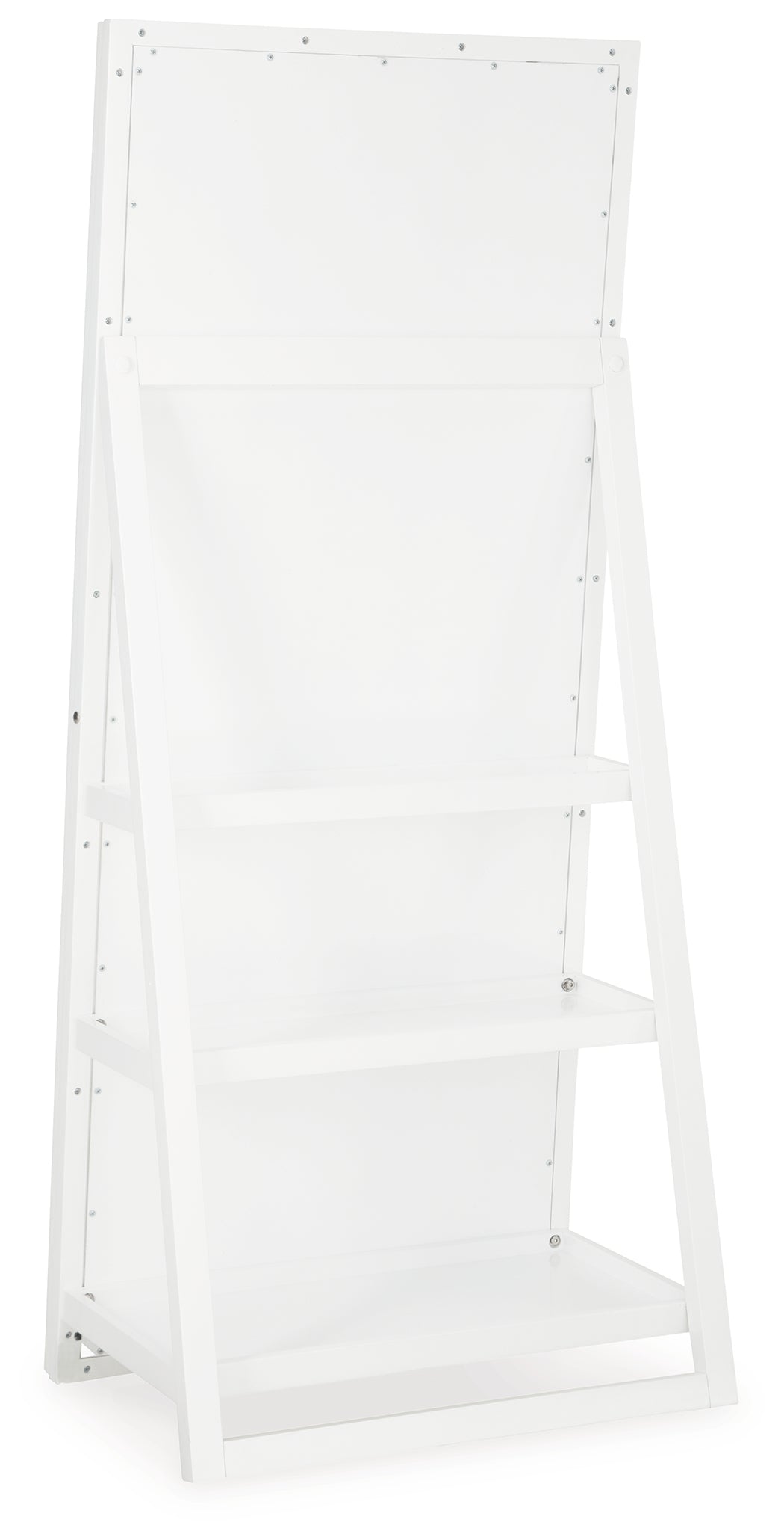 Evesen White Floor Mirror w/ Storage (Online Special Price) - Ornate Home