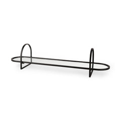 Evianna Black Mirrored Tray