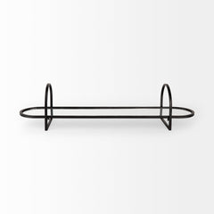 Evianna Black Mirrored Tray