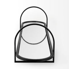 Evianna Black Mirrored Tray