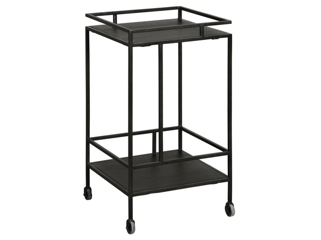 Evita Black Bar Cart - Ornate Home