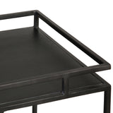 Evita Black Bar Cart - Ornate Home