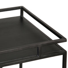 Evita Black Bar Cart - Ornate Home