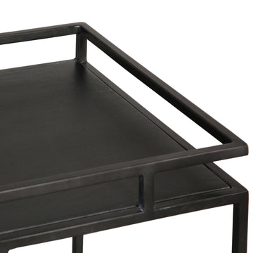 Evita Black Bar Cart - Ornate Home