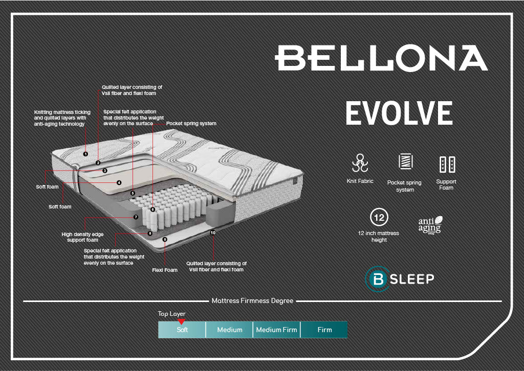 Evolve Queen Mattress - Ornate Home