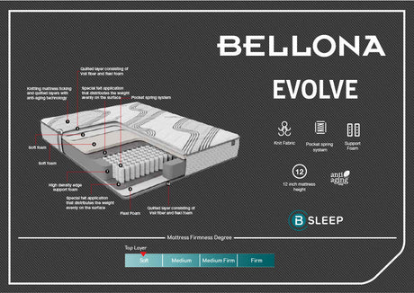 Evolve Queen Mattress - Ornate Home