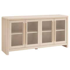 Evren Ash 4-Door Sideboard Storage Display Cabinet - Ornate Home