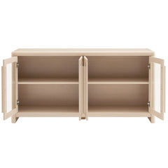 Evren Ash 4-Door Sideboard Storage Display Cabinet - Ornate Home