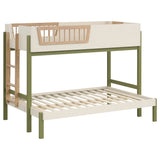 Evren Off White / Natural / Olive T/F Bunk Bed - Ornate Home