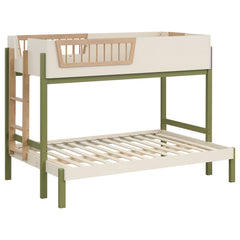 Evren Off White / Natural / Olive T/F Bunk Bed - Ornate Home