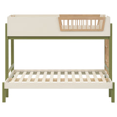 Evren Off White / Natural / Olive T/F Bunk Bed - Ornate Home