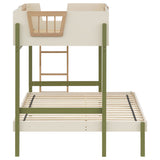 Evren Off White / Natural / Olive T/F Bunk Bed - Ornate Home