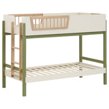 Evren Off White / Natural / Olive T/T Bunk Bed - Ornate Home