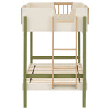 Evren Off White / Natural / Olive T/T Bunk Bed - Ornate Home