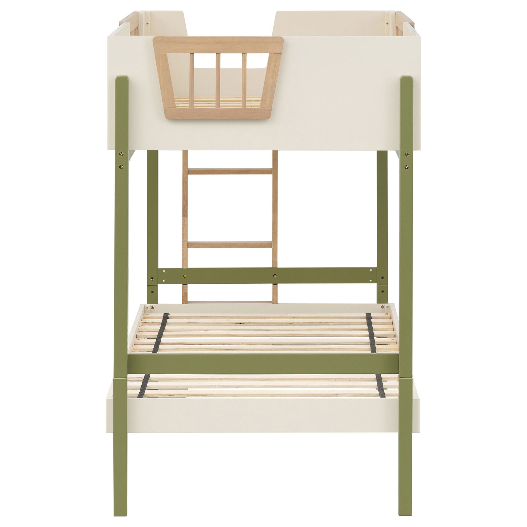Evren Off White / Natural / Olive T/T Bunk Bed - Ornate Home