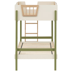 Evren Off White / Natural / Olive T/T Bunk Bed - Ornate Home
