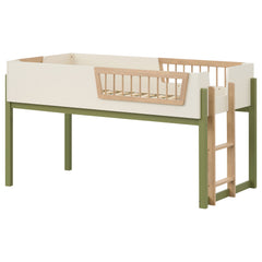 Evren Off White / Natural / Olive Twin Loft Bed - Ornate Home