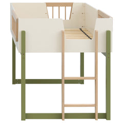 Evren Off White / Natural / Olive Twin Strg Loft - Ornate Home