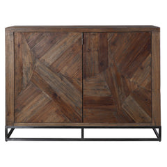 Evros Woodtone Reclaimed Wood 2 Door Cabinet - Ornate Home