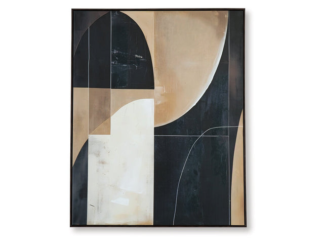 Ewanford Black/Brown/Tan Wall Art - Ornate Home